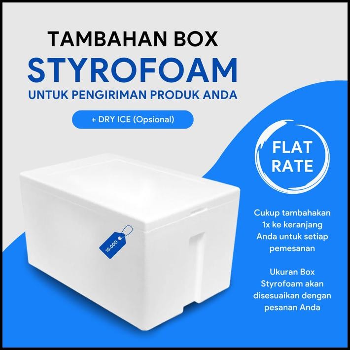 

Terbaru Box Styrofoam | Tambahan Kemasan Pengiriman | Flat Rate All Size Best Seller