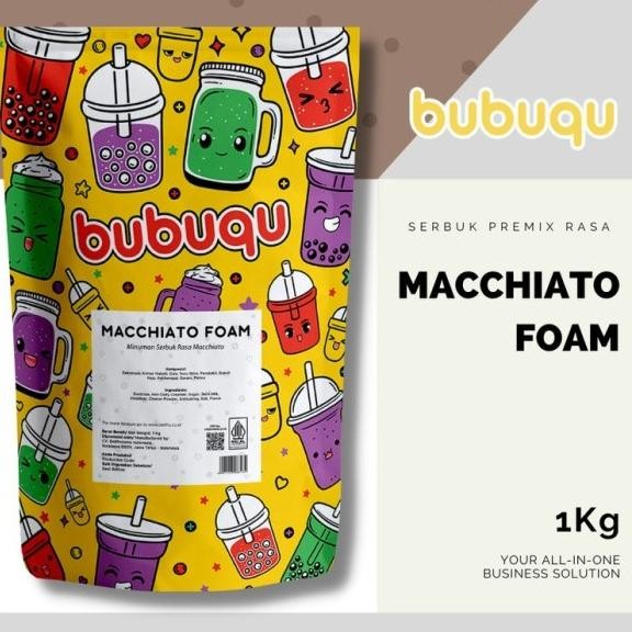 

BARU BUBUQU PREMIX POWDER MACCHIATO FOAM - BUBUK PREMIX FOAM MACCHIATO 1 KG