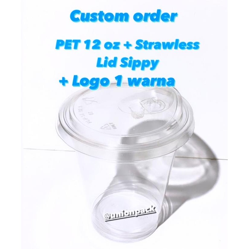 Sablon Gelas Pet Cup 12 Oz