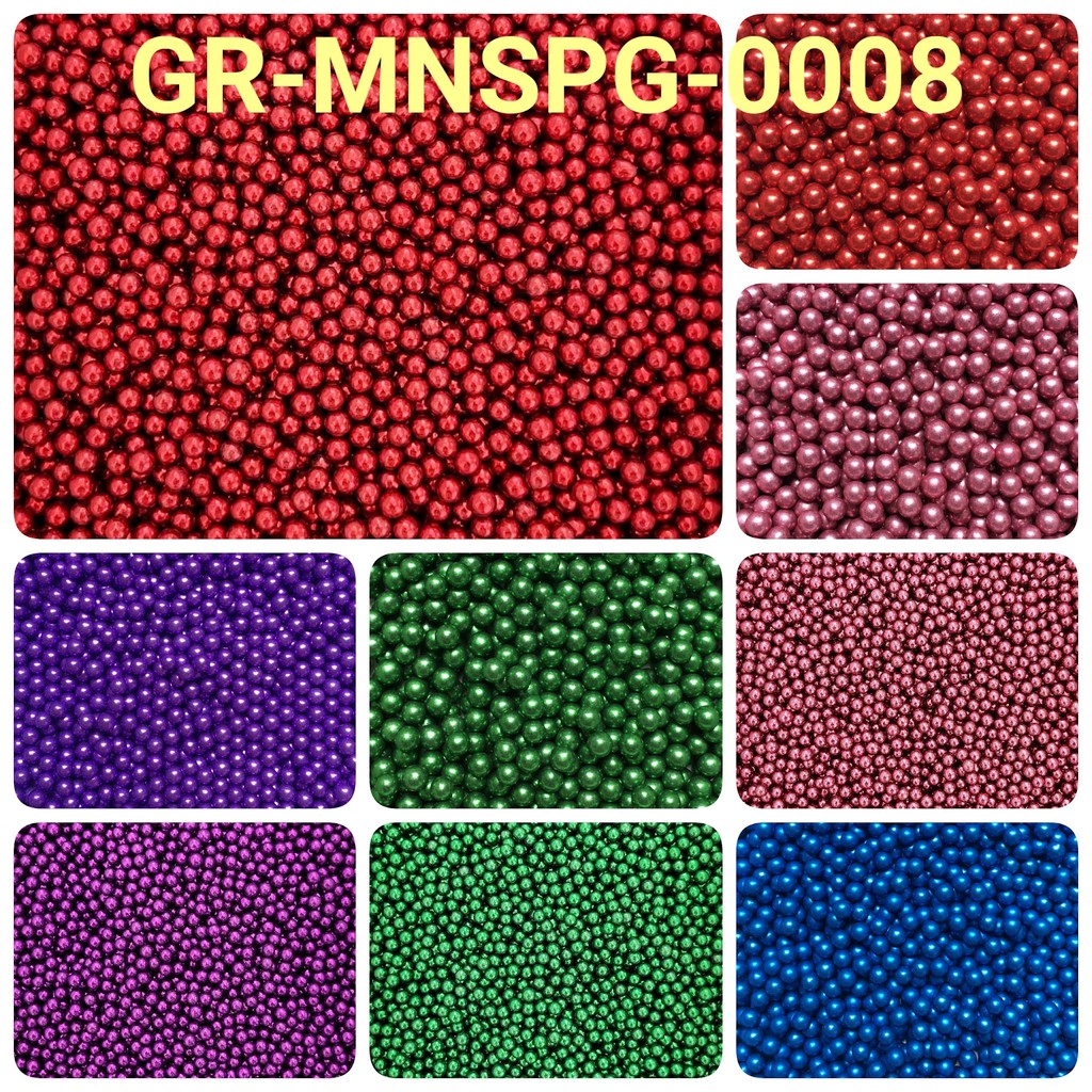 

GR-MNSPG-0008 Sprinkles springkel 10gr mutiara pearl chrome merah ungu (SPRINKLES)