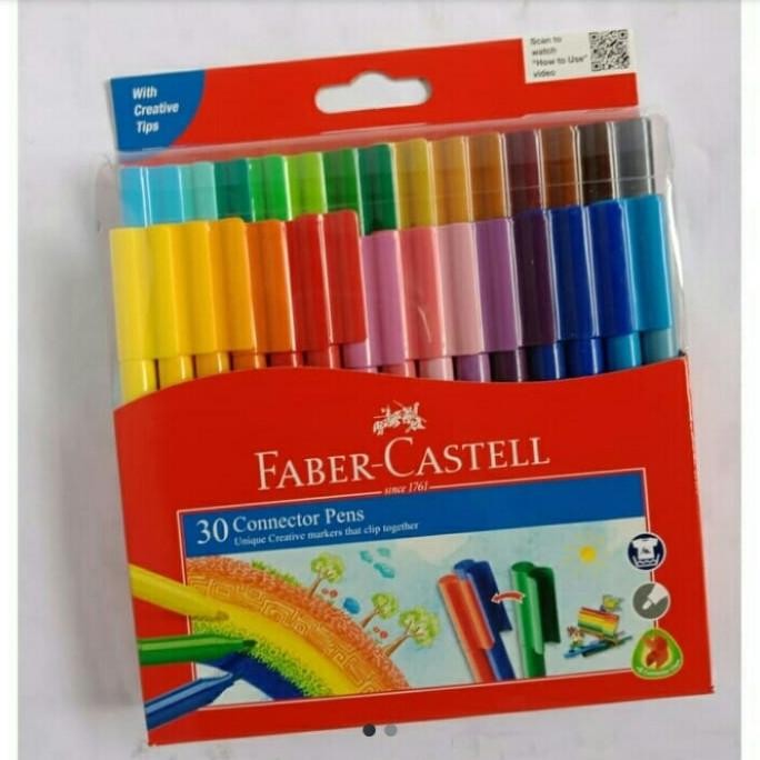 

Spidol Warna Faber-Castell Connector Pen 30 Colours. Termurah