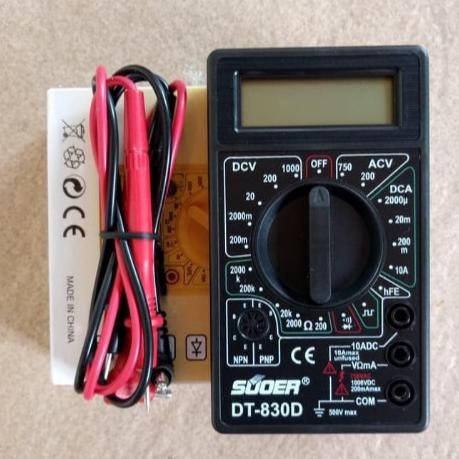 Promo Digital Multimeter Multitester Suoer DT-830D DT830D DT 830 D COD
