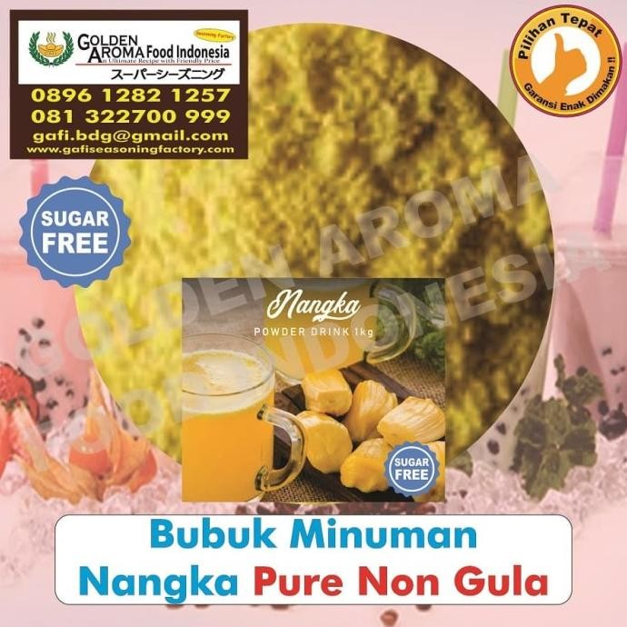 

BARU BUBUK NANGKA PURE NON GULA 1 KG JACK FRUIT DRINKING POWDER BUBBLE GAFI