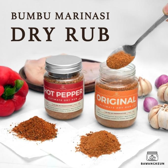 

BARU BUMBU MARINASI ULTIMATE DRY RUB 100GR BY BAWANGKEUN BUMBU SERBAGUNA MIX SEASONING HEALTHY SPICES BUBUK POWDER NO MSG