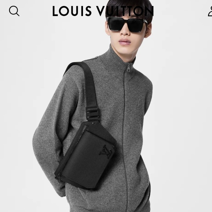 Tas sling bag Pria Bumbag man LV Louis Vuitton Takeoff sling