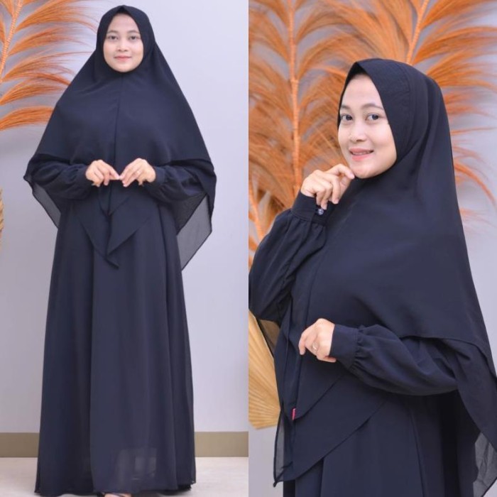 Murah Baju Gamis Wanita Dewasa Modern Syari Ceruty Putih Polos Ceruty Ibu Non COD