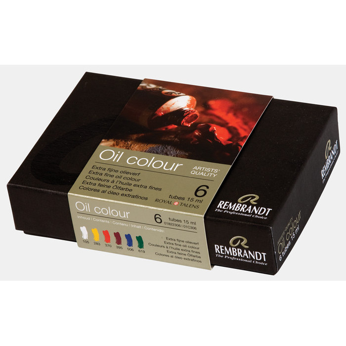 REMBRANDT OIL COLOUR 6 TUBES X 15 ML