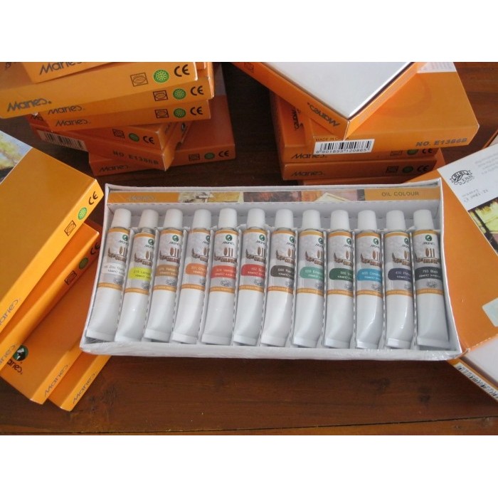 CAT MINYAK MARIES 12 WARNA - OIL MARIES