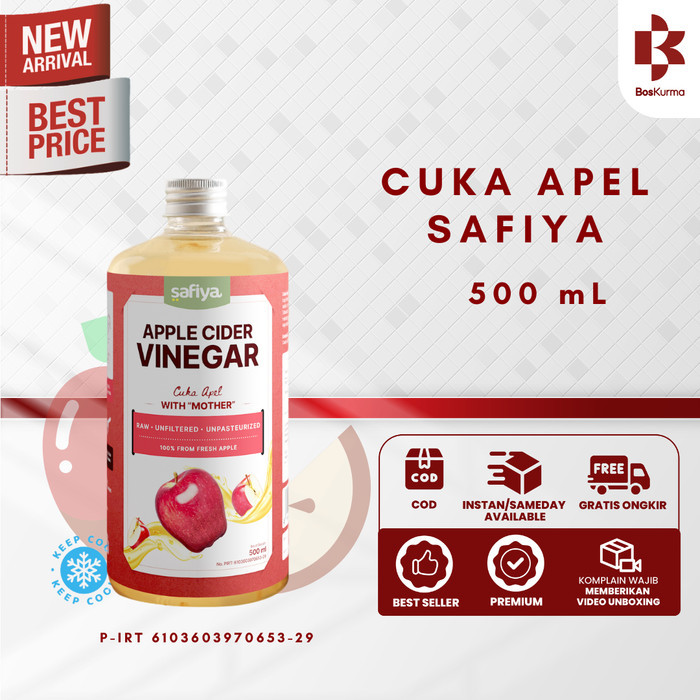 

Cuka Apel Asli 500 ml - Apple Cider Vinegar With The Mother Original