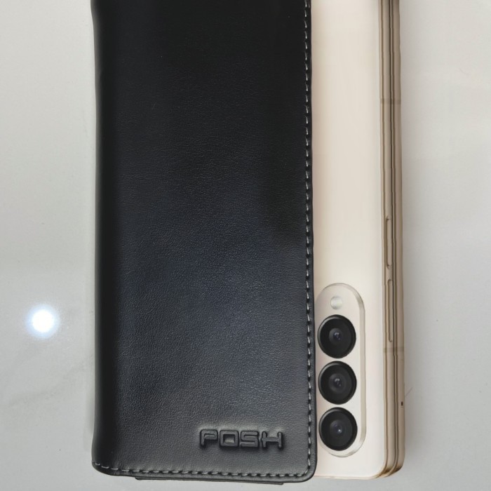 Sarung HP Fold 6 Samsung Fold 6 Leather Case Sarung HP Slot Samping Fold 6