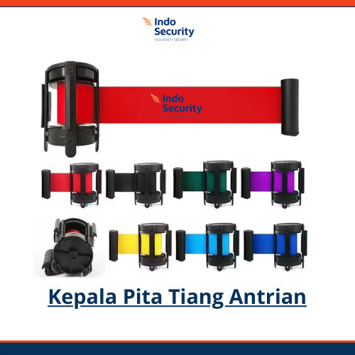 

TERBARU Queue Ribbon 2M Kepala Tiang Antrian / Pita Roll Tiang Antrian