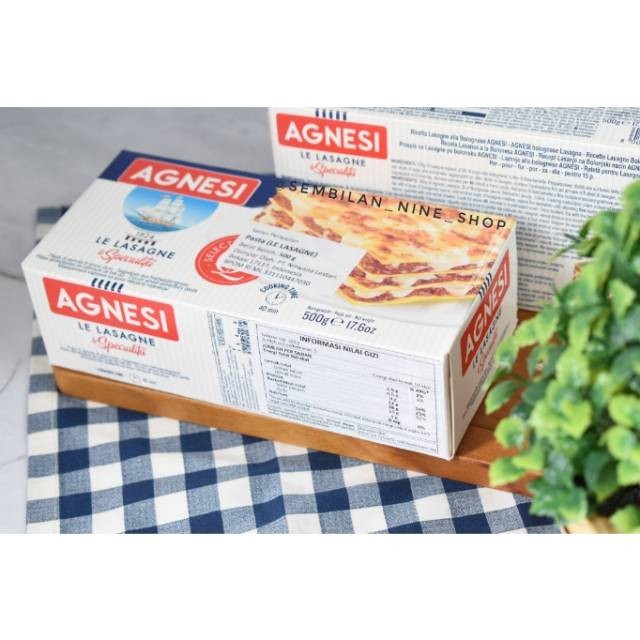 

TERLARIS! AGNESI Lasagna 500gr Le Lasagne Italian instant Pasta