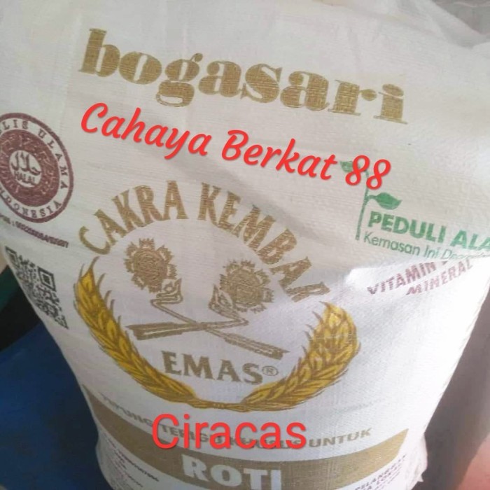 

TEPUNG TERIGU CAKRA KEMBAR EMAS PROTEIN TINGGI ROTI GANDUM