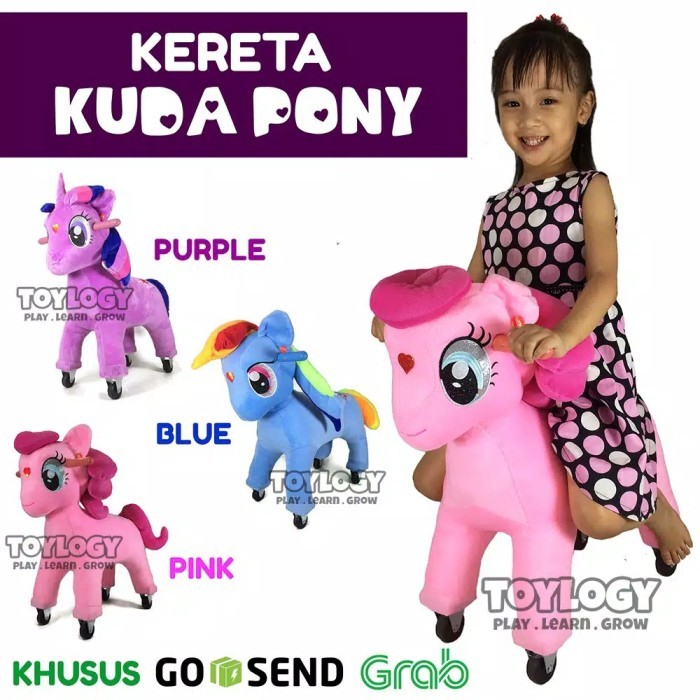 Mainan Anak Kereta Dorong Boneka Kuda Pony Odong-odong