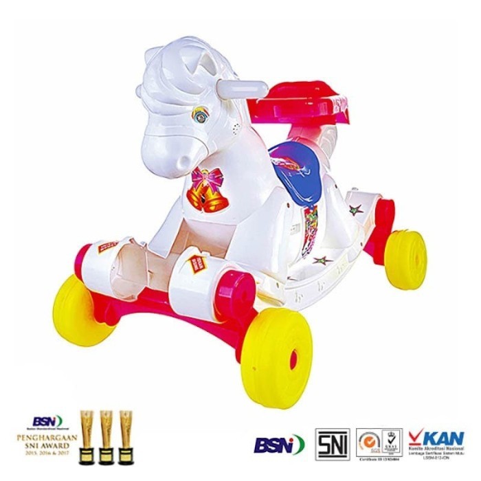 PROMO Mainan Anak Kuda Poni Dorong SHP KP 561 Ayunan Dorongan Bayi Balita