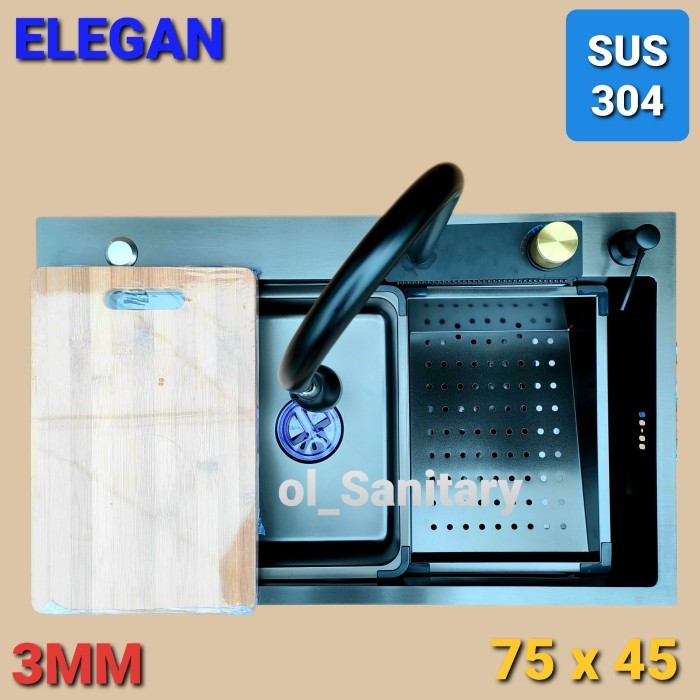 Laris!!! Kitchen Sink Modern Hitam Modern Kitchen Sink Black Bak Cuci Piring