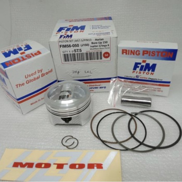 Piston Kit Piston Fim 58.5 Jupiter Z Vega Z Vega R Bore Up Barang Langka