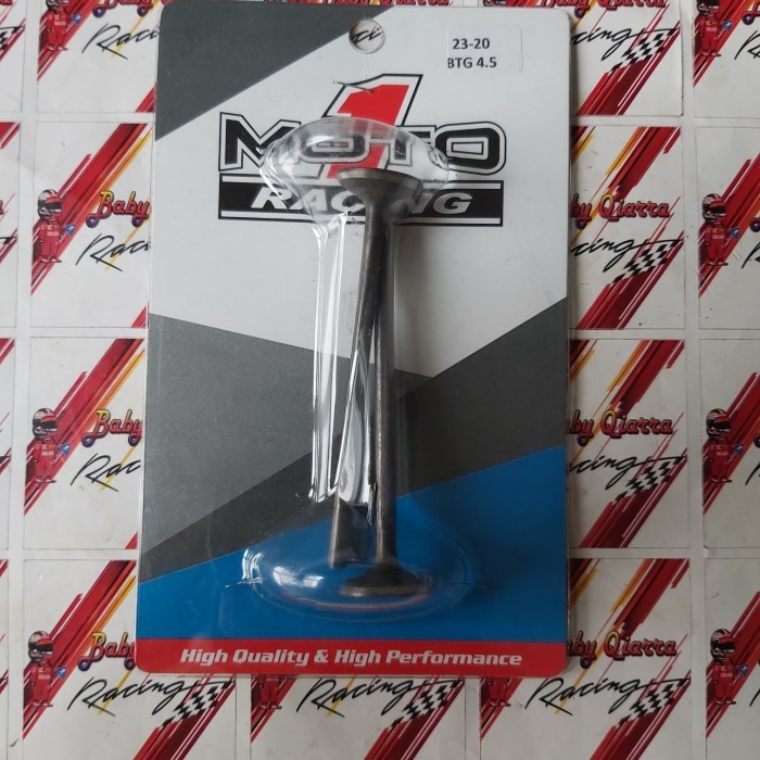 Klep Kelep Valve Set Moto1 Moto 1 Racing 23 - 20 Batang 4.5 Mm Terbaru Barang Langka