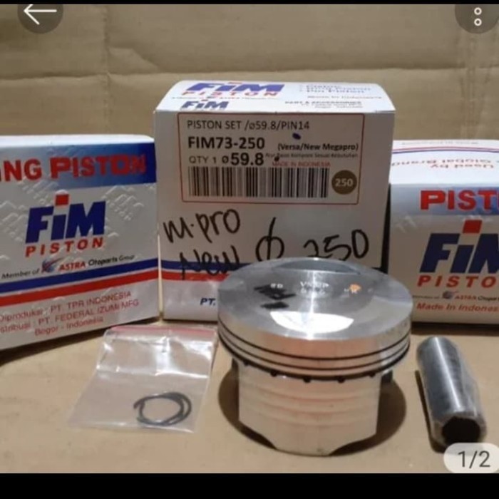 Piston Kit Megapro New Oversize 250 Fim Barang Langka