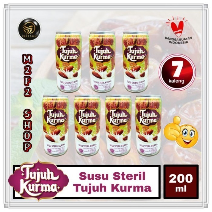 

TERLARIS TERLARIS TERLARIS SUSU STERIL TUJUH KURMA - 200 ML (KEMASAN 7 PCS) MURAH!!! MURAH MURAH