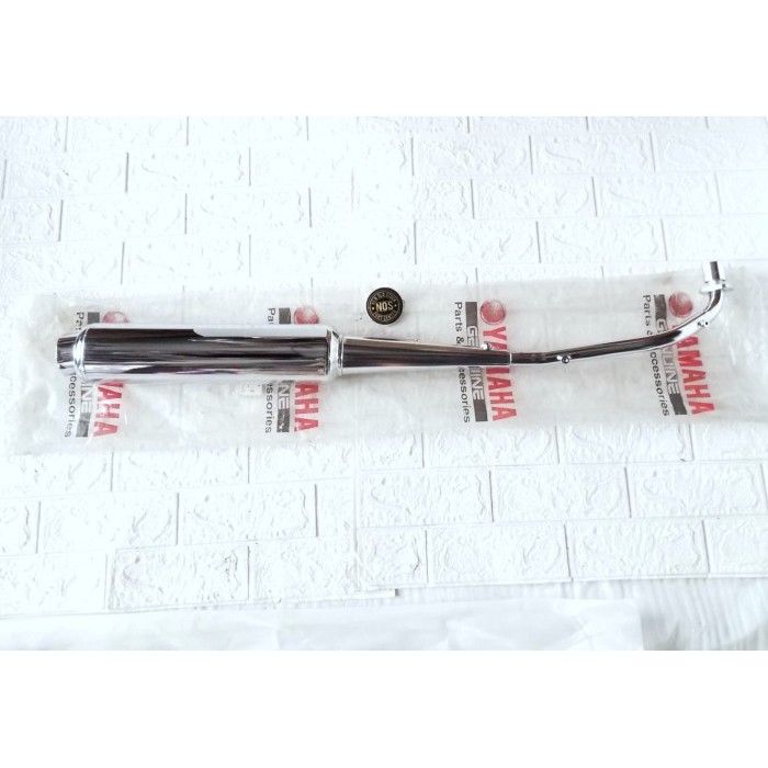Knalpot Muffler Standar Crome Utuh Yamaha Vega R Old Ori YgpÊ5Er-E4711 Barang Langka