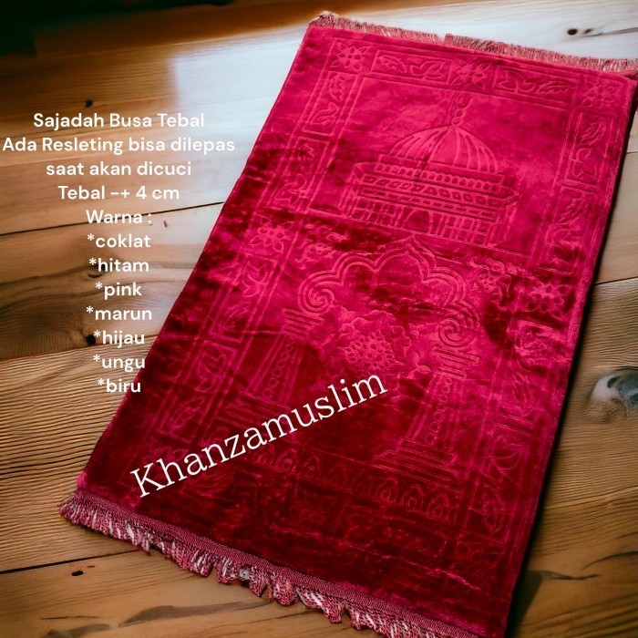 Sajadah Busa Tebal Resleting Bisa Dicuci