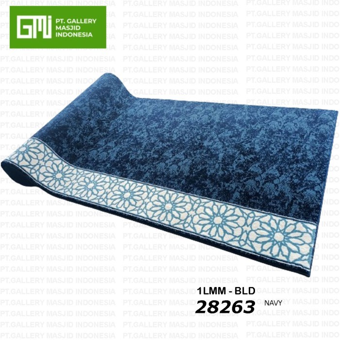 Karpet Masjid 1 Roll 6M Tebal Al Imam Warna Biru Navy 28256 - Bld