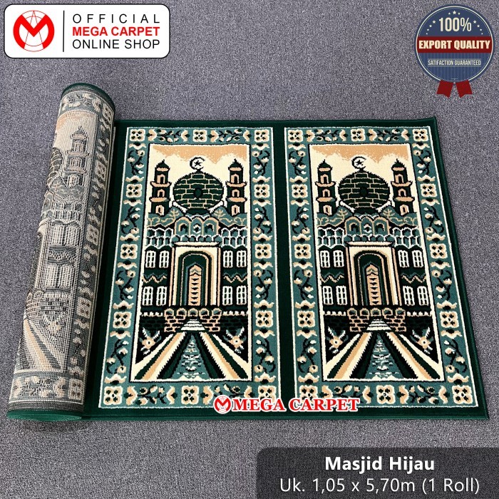 Sajadah Roll / Karpet Masjid / Karpet Mushola [Masjid Hijau]