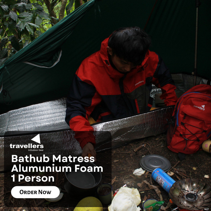 Soniaa_ Travellers Matras Bathub Bathup Alas Tenda Alumunium Foam 1 Person