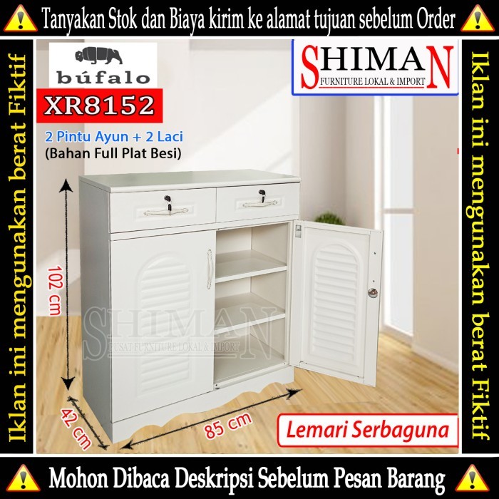 

Sale Lemari 1/2 Cabinet Besi Swing Door Xr 8152 Bufalo