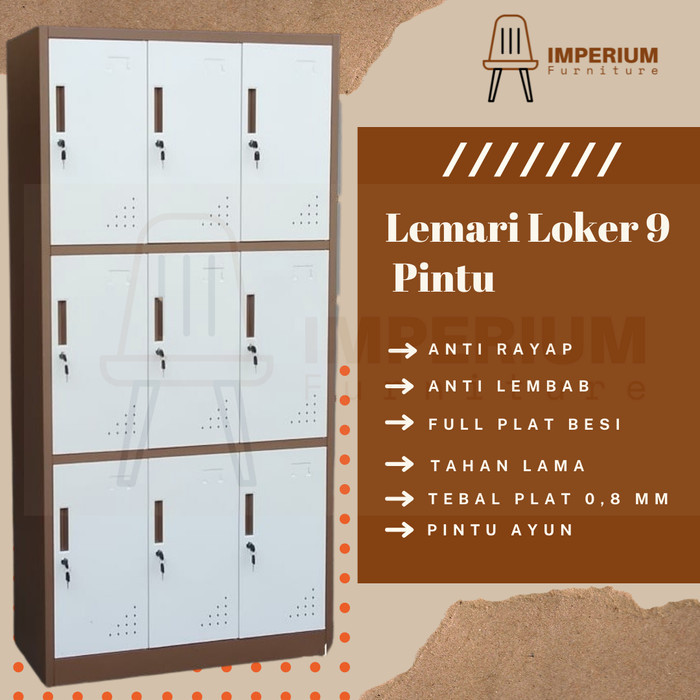 

Sale Lemari Loker / Loker Besi / Loker 9 Pintu / Lemari Locker / Locker
