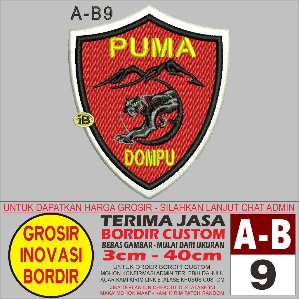 PATCH BORDIR A-B9 LOGO PUMA - GIB  REVIEW/TESTIMONI