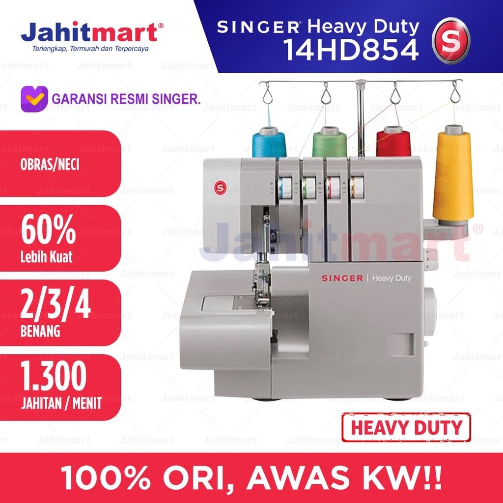 Mesin Jahit Obras SINGER HEAVY DUTY 14HD854