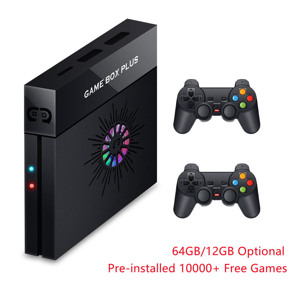 ADTNETWORK TV Video Game Console X6 With 10000 Free Games Super Game Box TV Game Player 128GB for ps