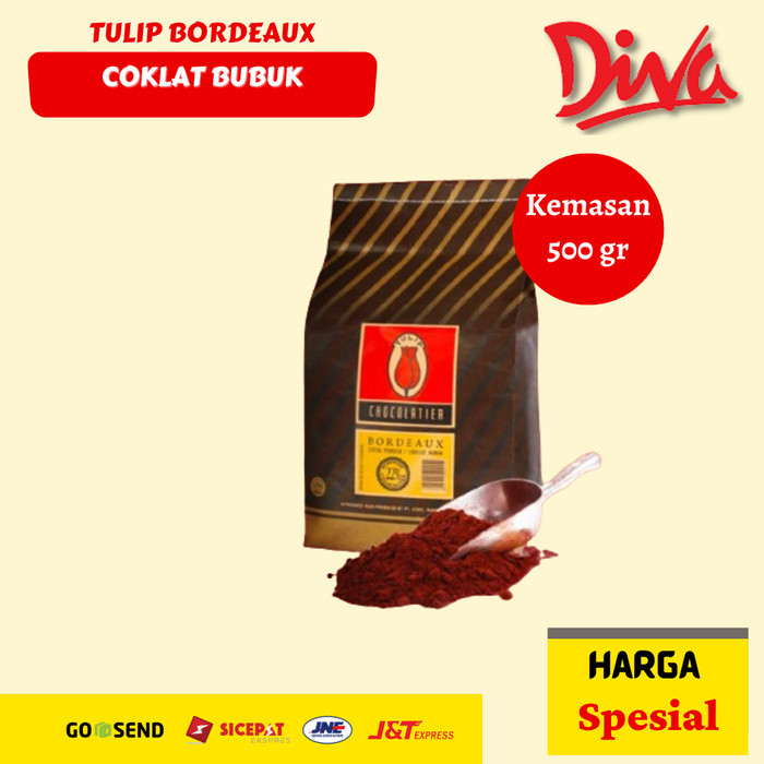 

Cocoa powder tulip bordeaux / coklat bubuk kemasan asli 500gr