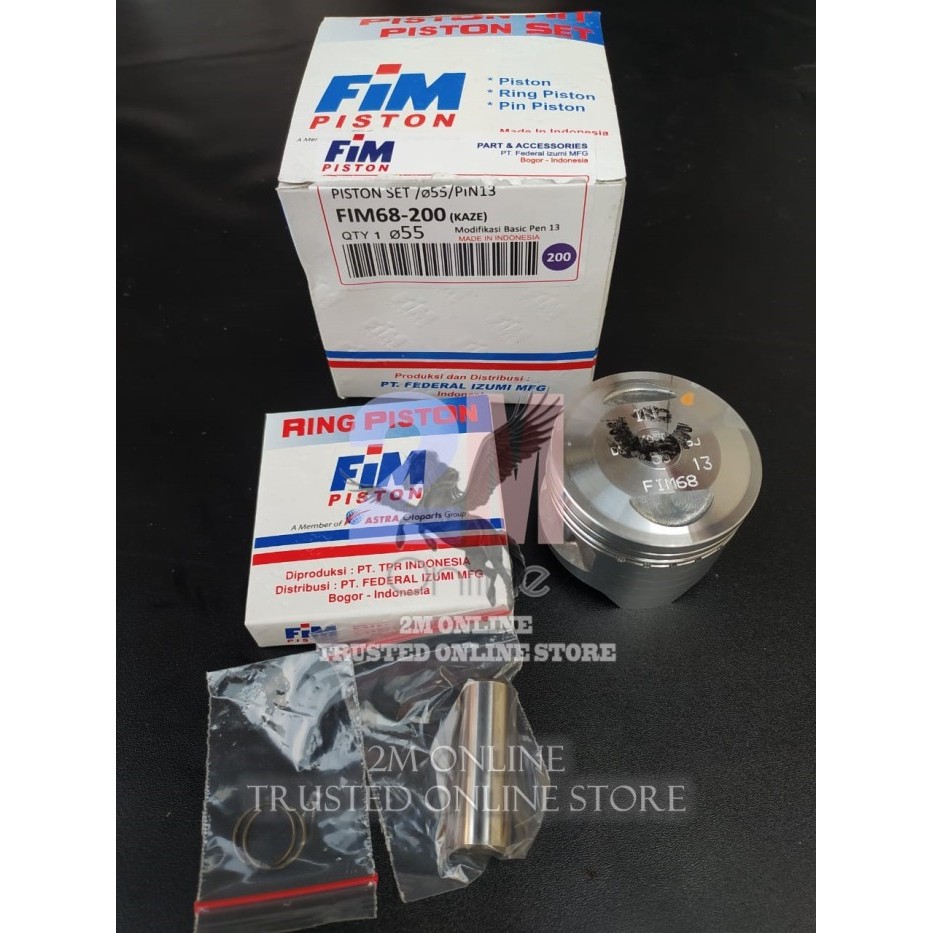 Seher Piston Kit Kaze Modif Pen 13 Dim 55 Os 200 Fim68 Fim Barang Langka