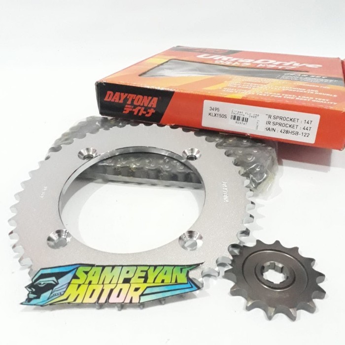 Gir Gear Set Girset Kawasaki Klx 150 Daytona 44 14 T 428 H 122 L Barang Langka