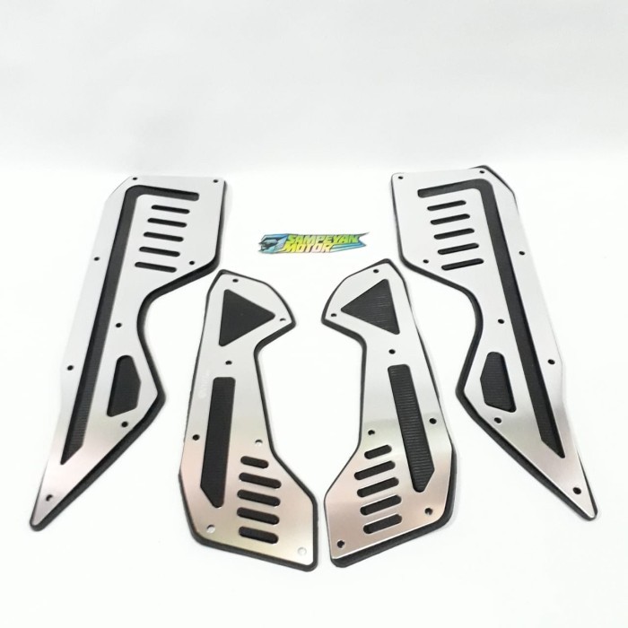 Bordes Step Floor Karpet Yamaha N-Max Nmax N Max New 2020 Silver Vnd Barang Langka