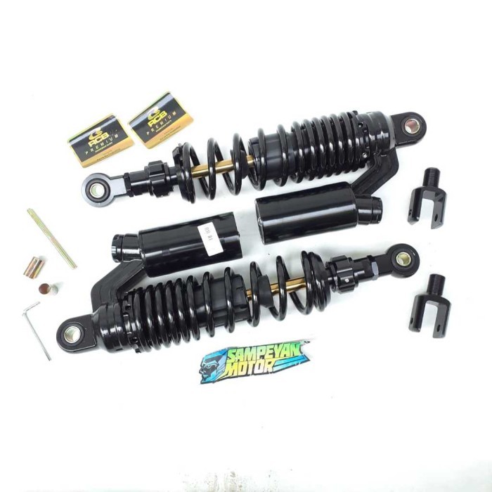Shock Skok Shockbreker Belakang Model Rcb 320 Mm Dus Hitam Universal Gl Mp Tiger Cb Supra Revo Karis