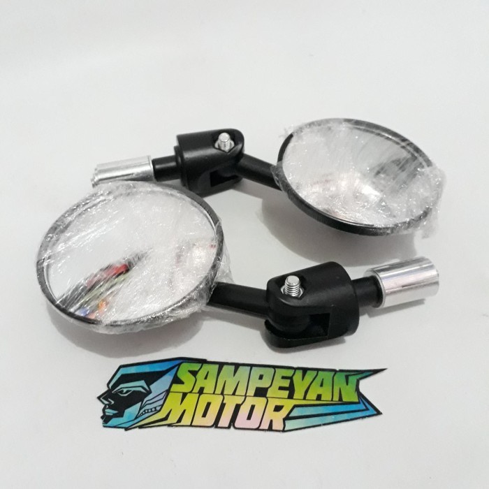 Kaca Spion Sepion Variasi Jalu Bulat Day Hitam Barang Langka