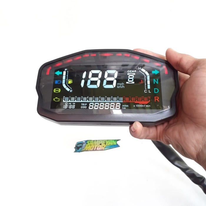 Spido Spidometer Led Digital Variasi Model Ducaty Racing High Quality Barang Langka