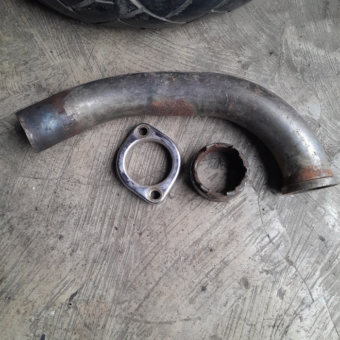 Leher Knalpot Depan Rx King Original Copotan Leheran Kenalpot Barang Langka