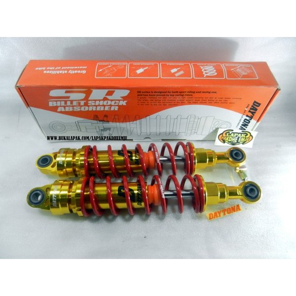 Shock Daytona Sr Billet 335 Mm Alumunium Billet Original    Rx King  Supra X125 Dll Barang Langka