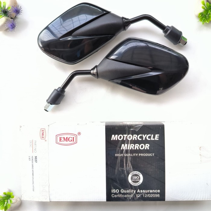Spion Motor Vario Lama 110 Techno Karbu Kaca Cembung Pendek Emgi 9227 Barang Langka