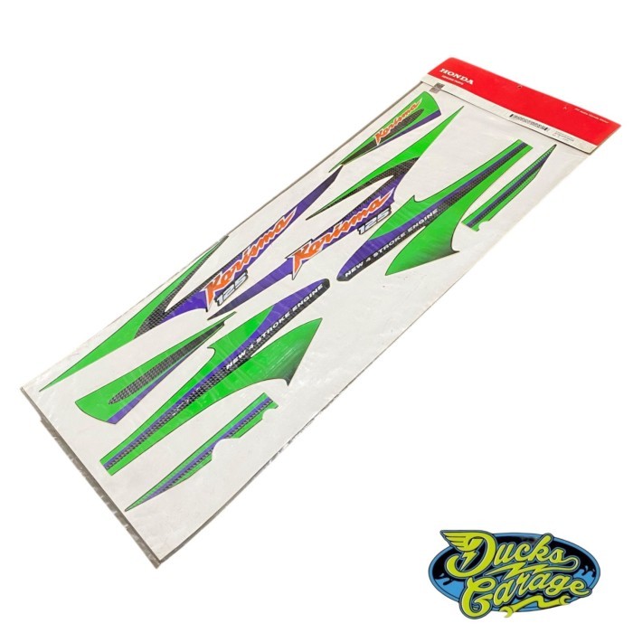 Striping Stiker List Body Honda Karisma X125 X 125 Original Hijau Ungu Barang Langka