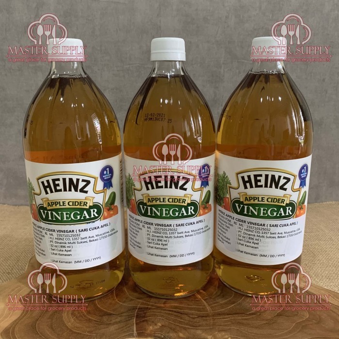 

HEINZ APPLE CIDER VINEGAR 896 ML / CUKA APEL / UKURAN 32 OZ