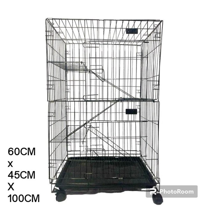 KANDANG KUCING MURAH TINGKAT 3+ RODA