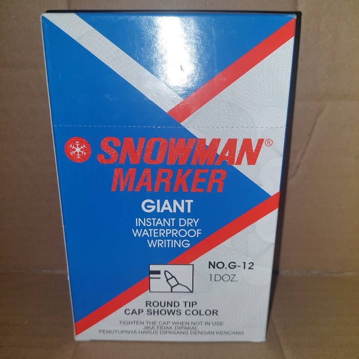 

Spidol Snowman Marker G-12 ( 12pcs)