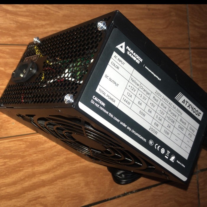 TERBARU Psu Paradox Gaming ATX400F - 200 watt - copotan casing