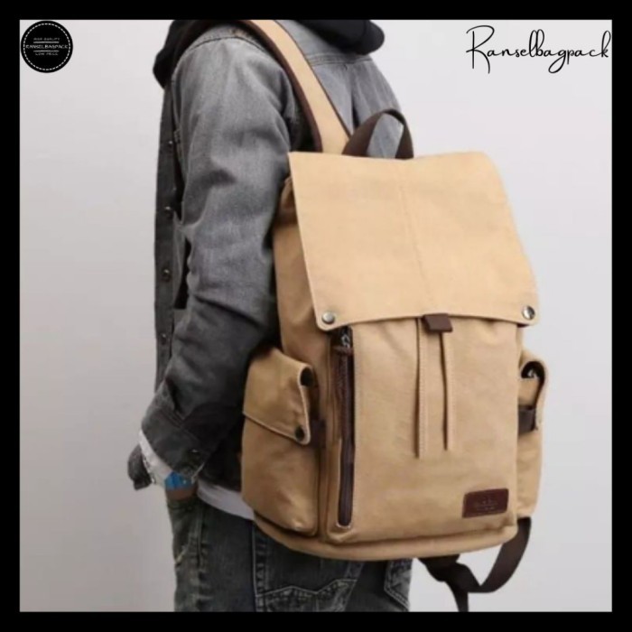 

TERLARIS BACKPACK KANVAS RANSEL KANVAS ORIGINAL KAPASITAS BESAR MURAH!!! MURAH